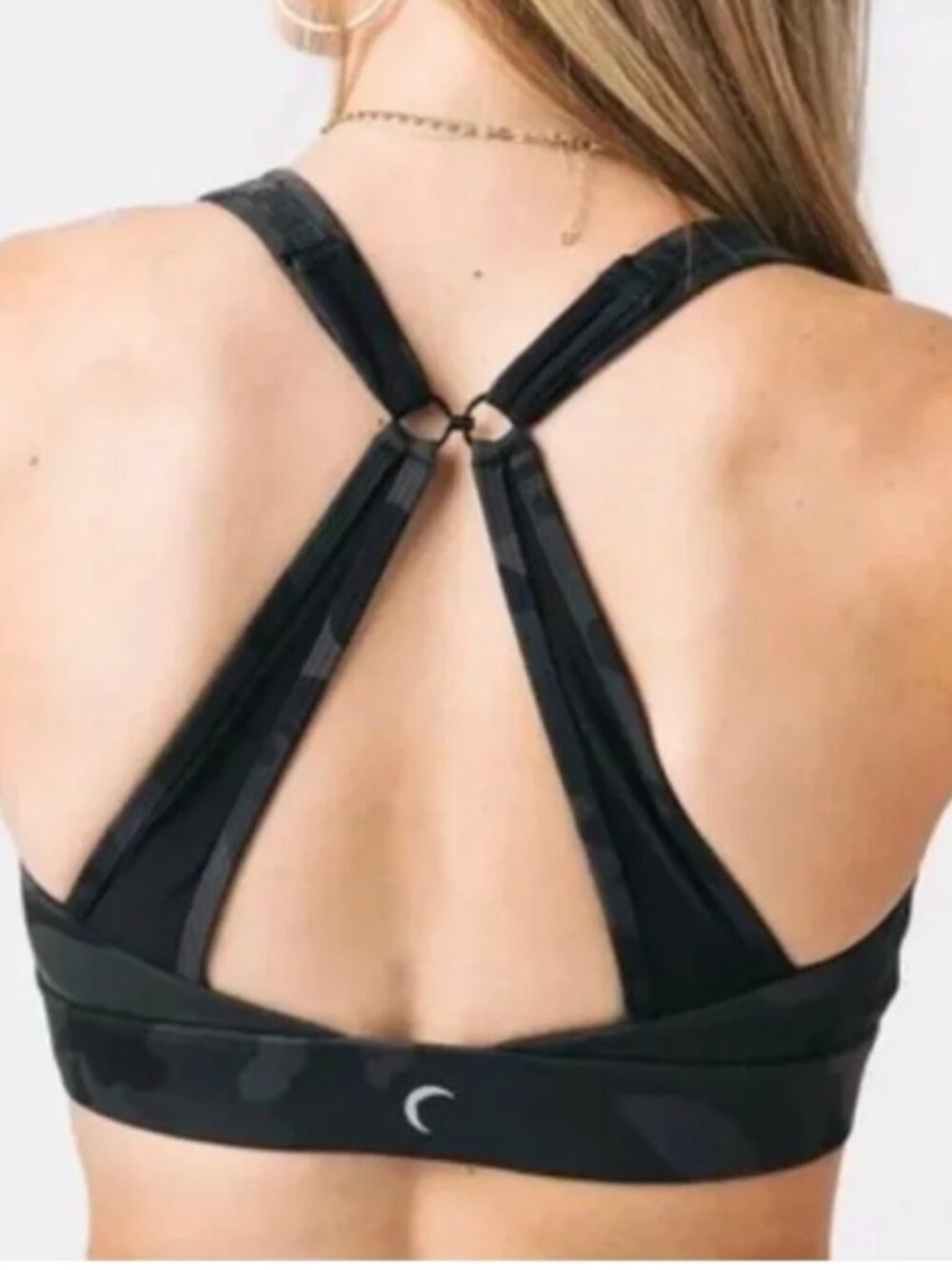 Zyia Adjustible Bra with Mesh Features-Camo-Size XL - Picture 4 of 10